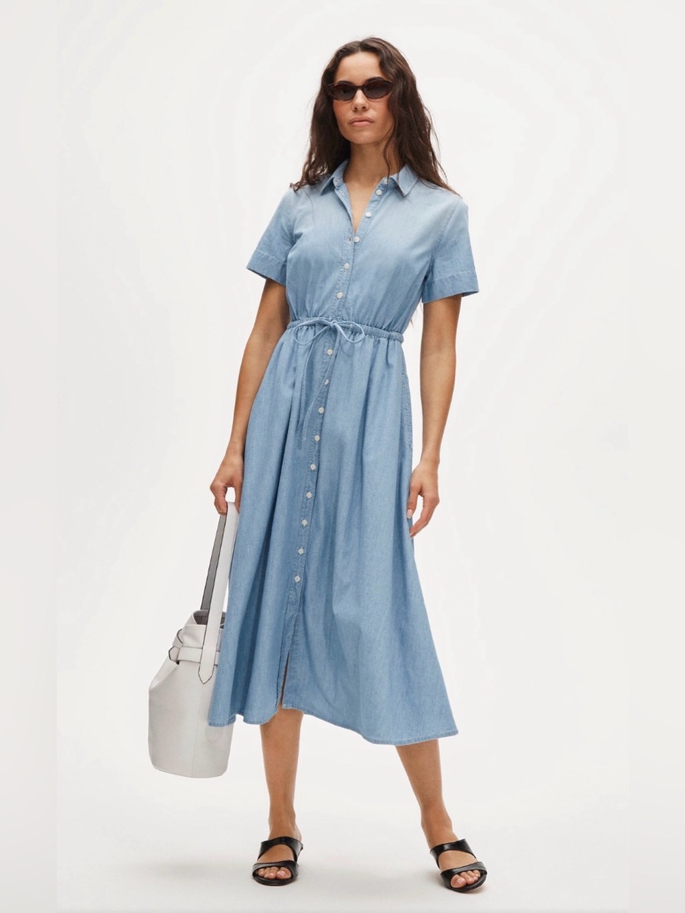 NWT J Crew Cerise Chambray Dress, Size 2 $178